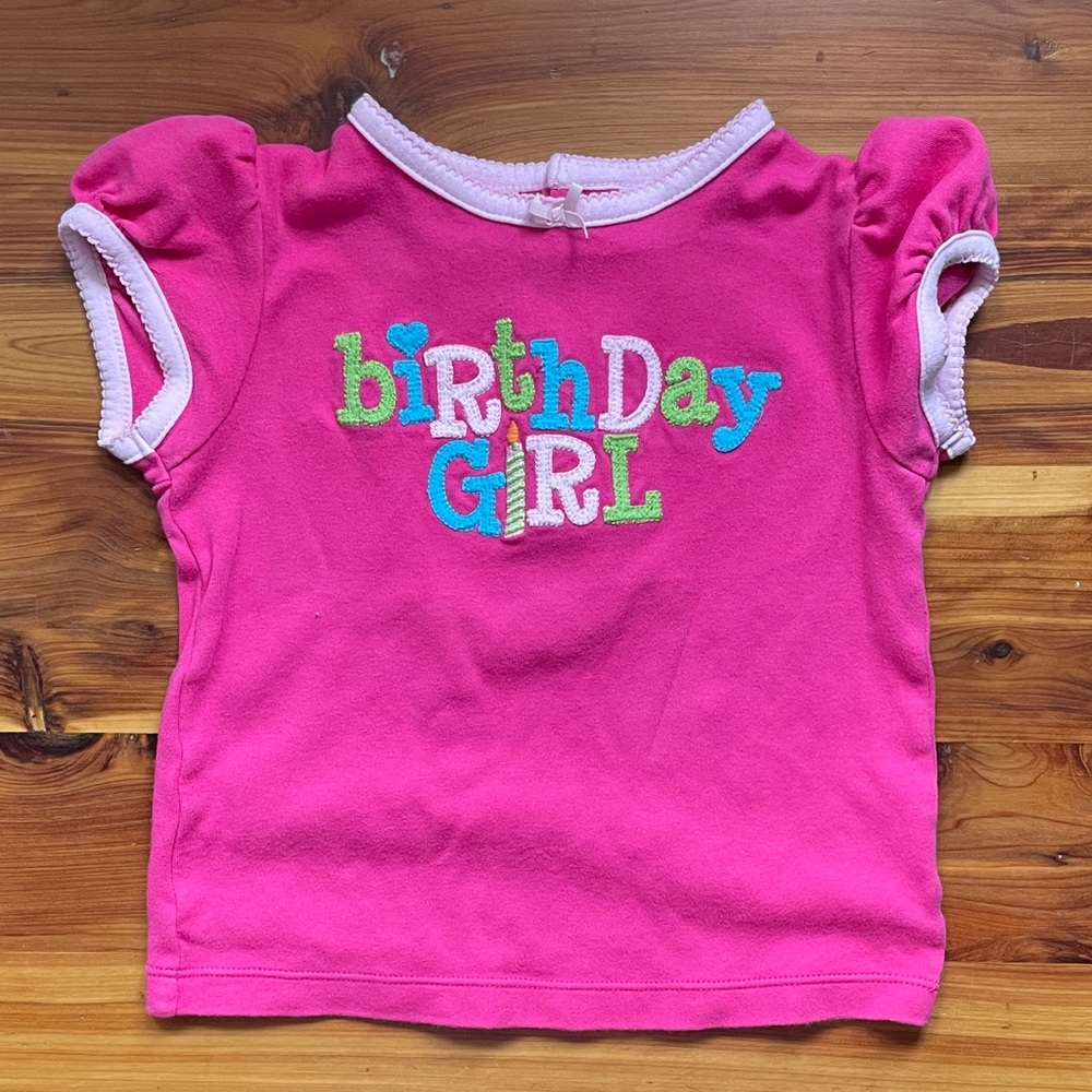 Carter's Pink Birthday Girl Tee